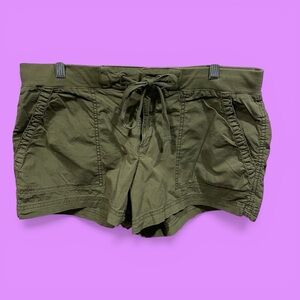 Cute cotton stretch soft elastic band pocket shorts 3.5” inseam ruched relaxed